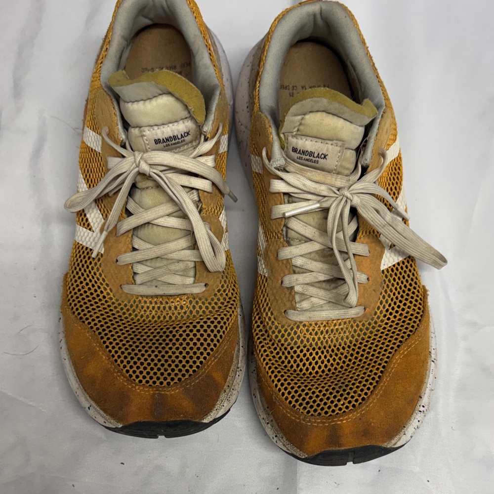 Brandblack Men's Orange and White Sneakers